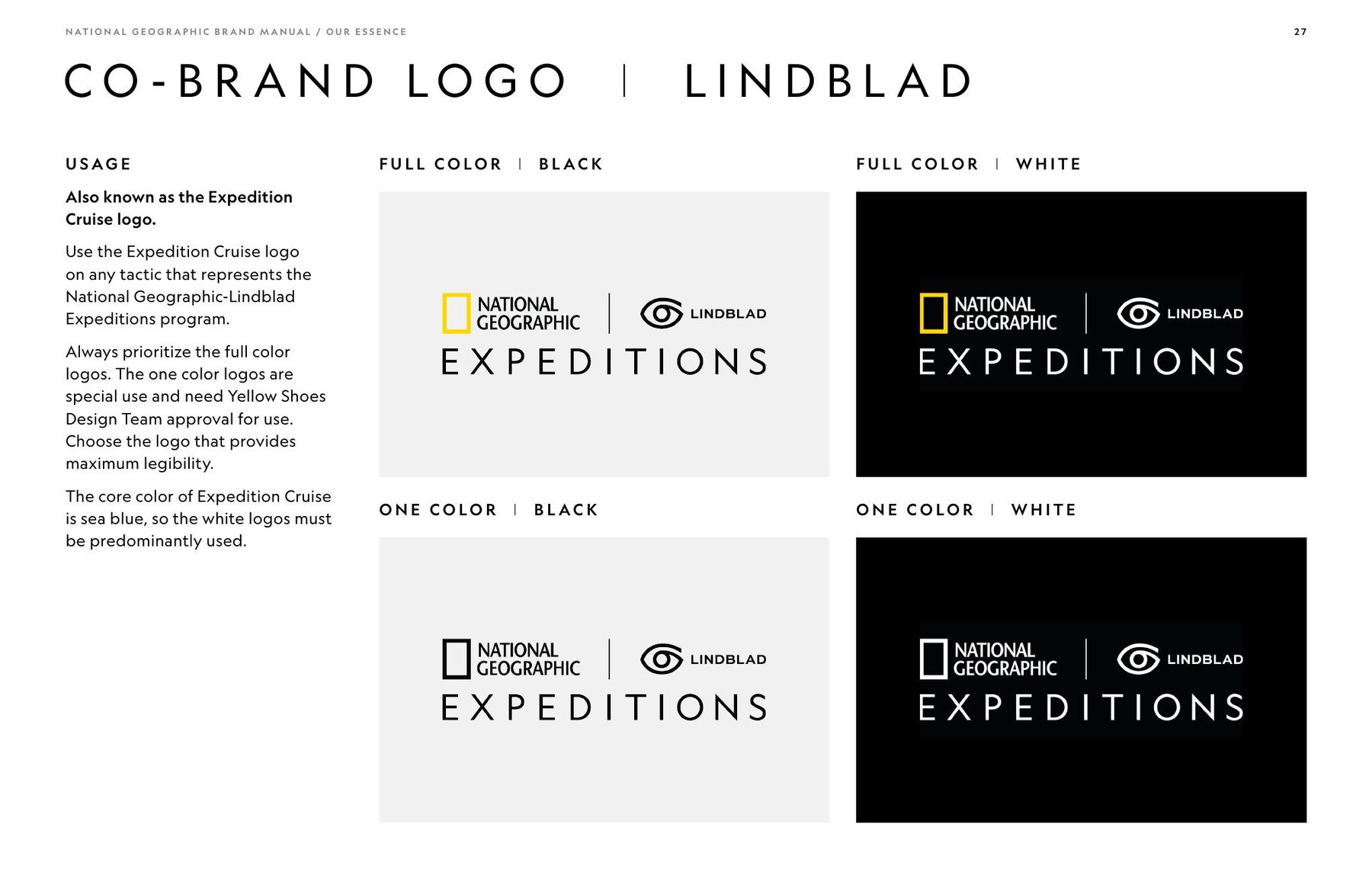 National Geographic × Lindblad co-brand lockups